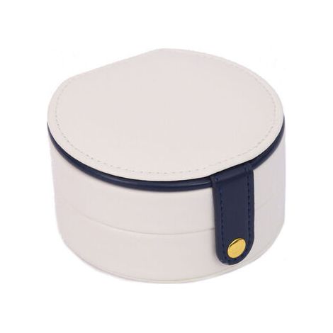 Boîte à bijoux en cuir multicouche avec boîte à bijoux(Blanc) (1/5)
