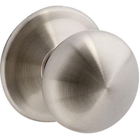 HERRAJES ALK pomo puerta chato opacio ø70 inoxidable , Pomo bola chato para puertas de entradaEste pomo chato fijo está diseñado para puertas de entrada que r (1/2)