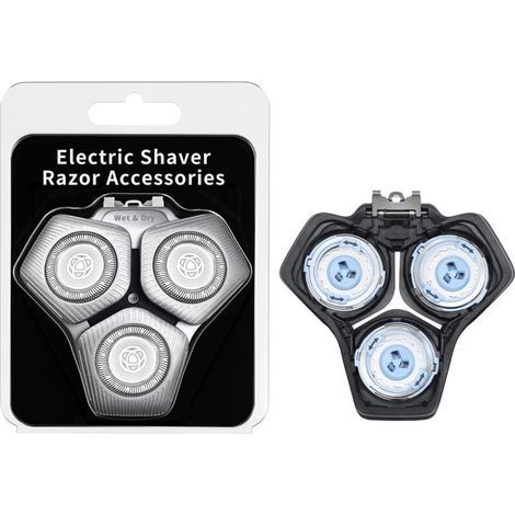 Pour têtes de rasage SH71/50 Compatible avec les rasoirs Philips séries S5000, S7000, SH60/70 et SH71/50, sans base (argent) (1/5)