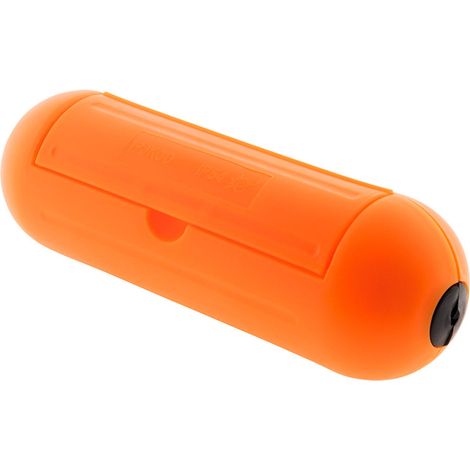 Zenitech – Boîtier de protection IP54 pour prolongateur jardin – Résistant aux projections d'eau – Couleur orange – Protection contre la poussière
