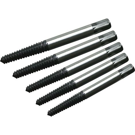 Extracteur De Vis - Acier Carbone - Pour Visseuse En Mode Inversé - Diamètre 3 À 19 Mm - Lot De 5 (1/2)