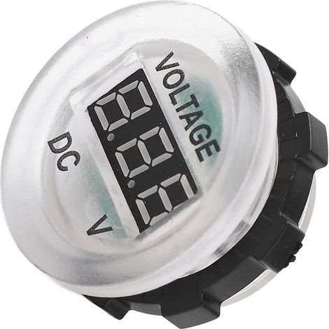 Voltmètre numérique LED étanche universel pour voitures, motos, bateaux et yachts (12-24 V CC). (1/5)