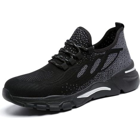 Chaussures de Sécurité Hommes Femmes Baskets en Coussin d'air Chaussures de Travail Légères Et Respirantes Chaussure de Sécurité de Sécurité Chaussures de Protection 39EU (1/5)