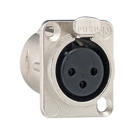 Gira Embase à bride XLR série D 3-p Accessoires [003600], 0036 00