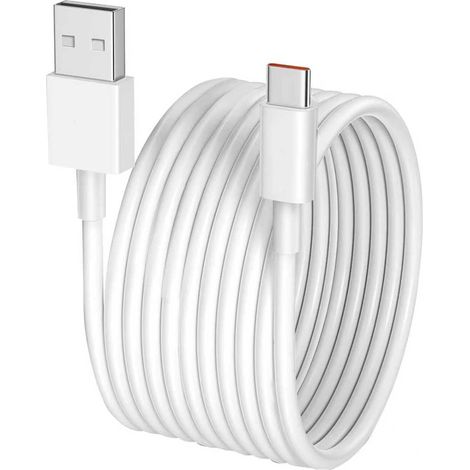Câble USB C D'extension Extra Long de 5M,Durable Synchronisation de Données USB A vers USB C Type C Câble de Charge pour Caméras de Sécurité CCTV Tablettes Appareils de Sécurité (1/5)