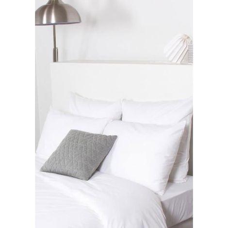 Drap Housse - COTE DECO - 160x200 cm - Blanc - Coton Bio - Bonnet 25 cm