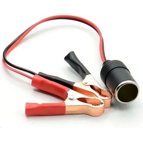 Pince de borne de batterie avec adaptateur allume-cigare et chargeur USB 12V, pour voiture et bateau, 1 pièce (1/5)