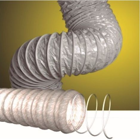 Tuberia  Ventilacion Pvc Flexible 40º 75Mmx10Mt Extraflex