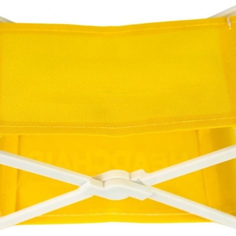 Chaise de plage pliable avec appui-tête - Jaune - Créative, portable, originale et adorable