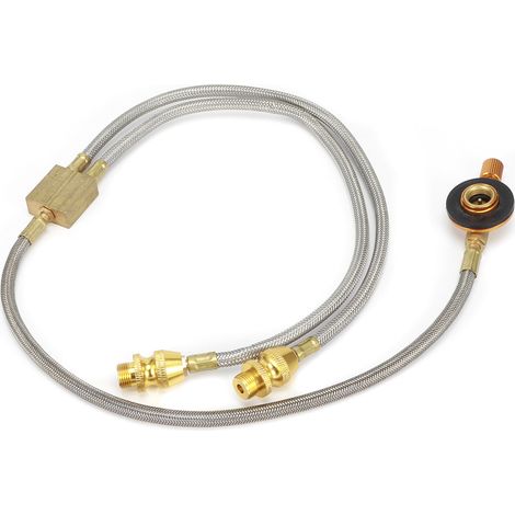 Adaptateur de tuyau de brûleur G1/8 DN6 pour réchaud de camping double (RT‑912A)