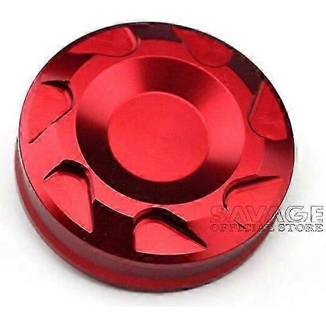 Bouchon de réservoir de cylindre de frein avant pour Kawasaki ZX6R ZX10R ZX14R 1000 Z1000SX, accessoires moto, couvercle de liquide d'huile CNC, protège-tibias de moto (rouge) (1/5)
