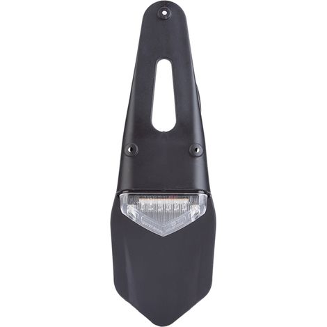 LED-Motorradrückleuchten mit Kennzeichenbeleuchtung und Bremslichtern für den hinteren Kotflügel von Offroad-Motorrädern, silber (1/2)