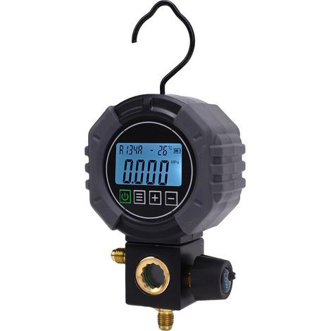 Ortviai Manomètre numérique pour climatisation et réfrigération 0-60 bar – MG-E201 – Écran TFT rétroéclairé, étanche (1/5)
