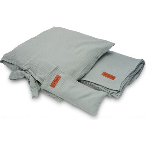 Conjunto de yoga nidra, shavasana - muselina - Salvia (1/4)