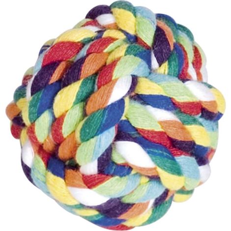 Nobby® Hunde Spielball Rope Toy L Bunt Ø 10 cm - Baumwolle (1/3)