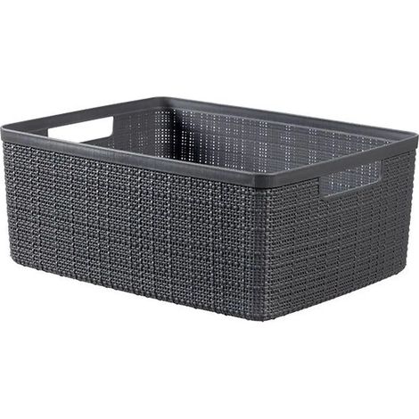 Cesto Curver Jute rettangolare grigio 12l cm 36x28x15 h