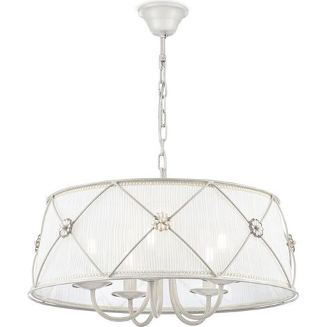 Suspension Maytoni Basic Form noire 5 globes blancs Ø45 (1/4)