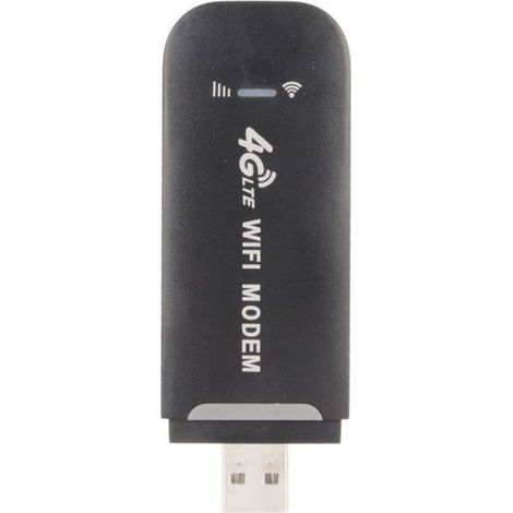 modem WiFi USB 4G LTE Routeur WiFi 4G 150 Mbps SIM SIM Card Slot 10 Appareils Prise en charge de informatique pack Noir (1/5)
