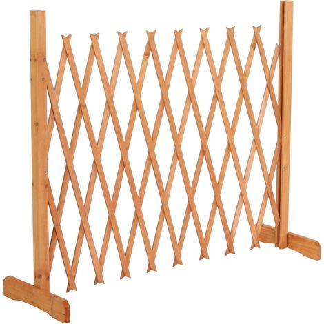 Oypla Expanding Freestanding Wooden Trellis Fence Garden Screen (1/5)
