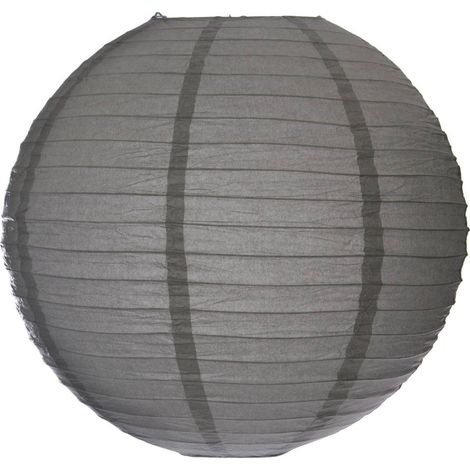 Laterne Kugel Papier D45cm - Dunkelgrau