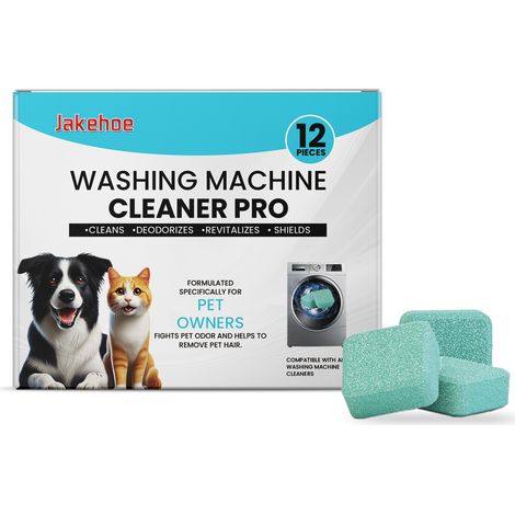 Jakehoe : pastilles nettoyantes pour lave-linge – Nettoyage de la cuve du lave-linge, pour lave-linge à tambour et à agitation, élimination des taches et du calcaire (1/5)