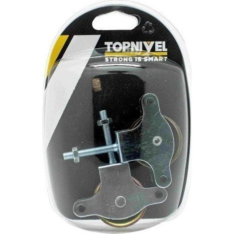 Polea Tendedero Tuerca 40Mm Metalica Cincado