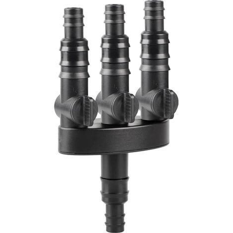 3-Way Water Splitter, 1/2" (13mm) and 3/4" (19mm) Adjustable ABS Adapter for Taps, Hose Dispenser for Fountains (1/5)