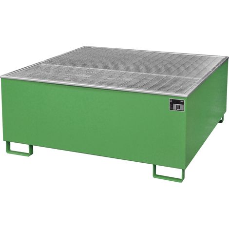 Bauer Auffangwanne AW 1000/PE, lackiert, Resedagrün