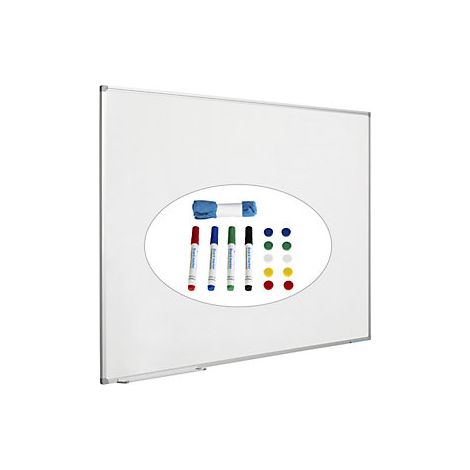 eurokraft basic  Set per lavagna bianca incl accessori  acciaio (1/4)