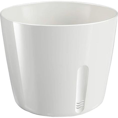 Vaso Per Piante Tondo Metallo Bianco 13,5x11cm (1/5)