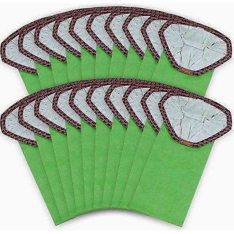 Lot de 20 sacs aspirateur 107313, double couche en papier étanche, compatibles avec les aspirateurs dorsaux ProTeam de 10 pintes, Fit Coach Pro 10 et GoFit 10 FDQ. (1/5)