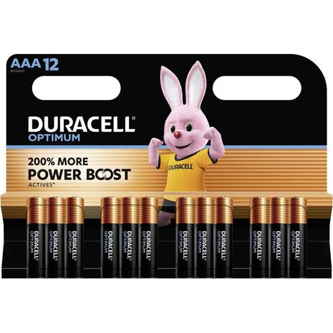 Duracell Optimum AAA pile alcaline confezione da 12 (1/2)