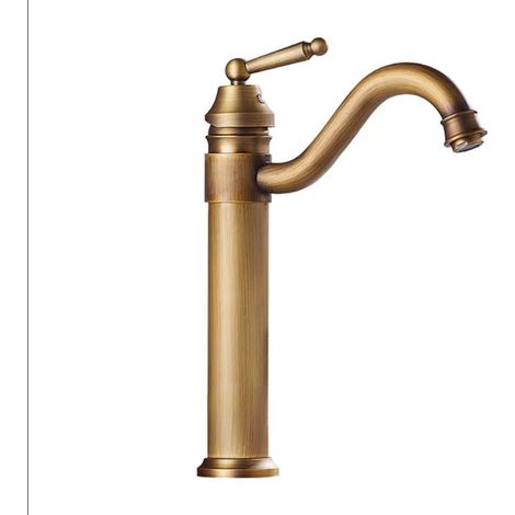 DOLASO Badezimmerarmatur – Einlochmontage – Bronze – Warm- und Kaltmischventil für Waschbecken und Becken