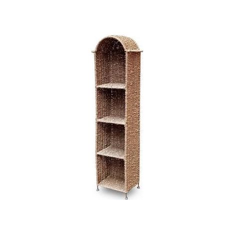 Porta cd in erba intrecciata con cupola (kit da 3)