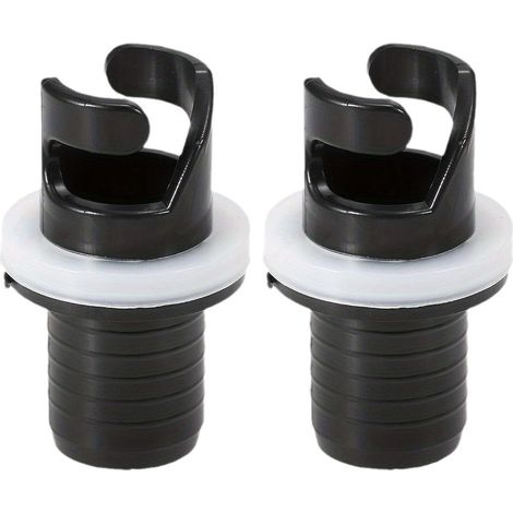 Lntyq Schlauchadapter für Bootsfußpumpen, Ventiladapter, HR, 2 Stück, aufblasbare Ventile, aufblasbare Kajak-Pumpenschlauchadapter, Kunststoff-Luftventiladapter (1/5)