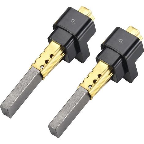 Lot de 2 balais de charbon pour moteur d'aspirateur LG (6,5 x 11 x 32 mm), pièces de haute qualité. (1/3)