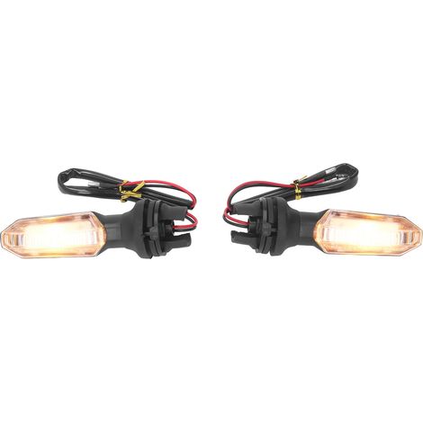 2 pièces Clignotants Moto 12V LED Ambre Jaune Étanche Indicateurs pour CB250 TITAN150 2000 (1/5)
