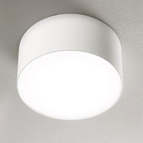 Plafoniera alluminio metacrilato gea led cloe 65 gpl241c led lampada soffitto tonda moderna