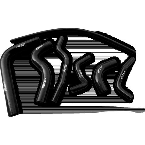 Manguera de silicona para radiador y calefacción, material duradero, rendimiento optimizado, color negro. (1/2)