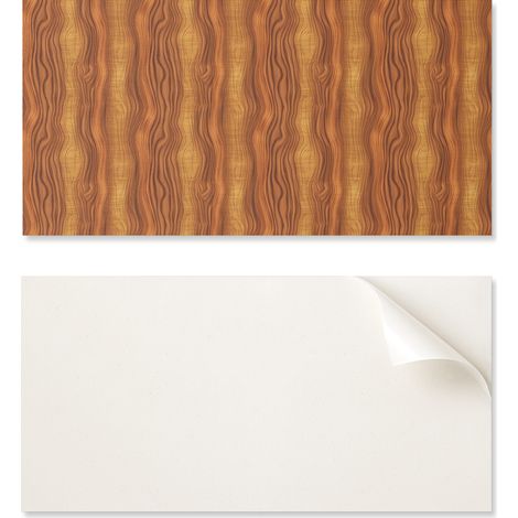 Panel de vinilo decorativo para cocina o ba帽o, 120 x 60 cm, imitaci贸n madera.