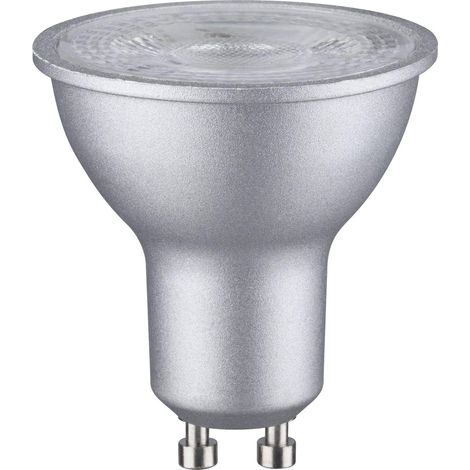 Lampe LED réflecteur 7 watts gradable Ampoule Chrome mat Lumière efficace Blanc neutre 4000 K GU10 (1/5)