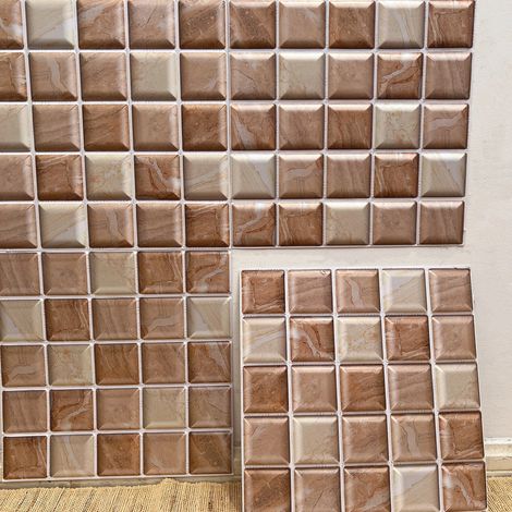 (Style 6, 30X30Cm - 5 pièces) Crédence carrelée auto-adhésive, design épais, convient à toutes les pièces. (1/4)