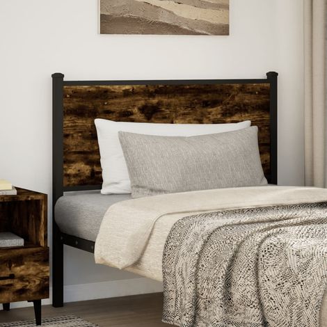 Maison Exclusive - Ersatz-Kopfteil Räuchereiche 100 cm Holzwerkst (1/5)