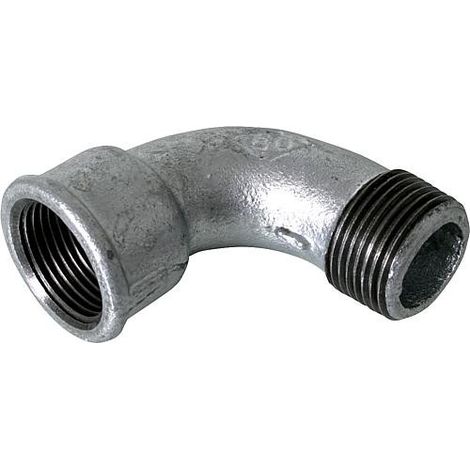 Raccord en fonte malleable galva Nr.1A coude court fem/male diam. 2" (1/3)