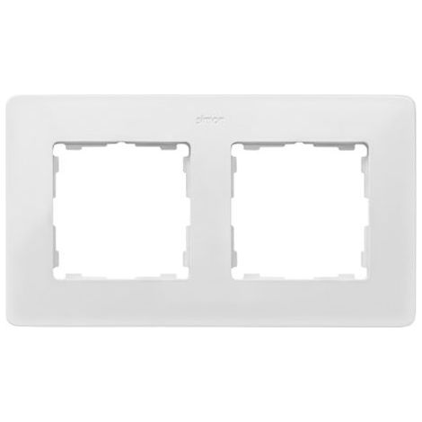 Marco 2 elementos blanco base aluminio SIMON 82 DETAIL 8200620-230 (1/3)
