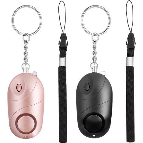 Alarme personnelle - Lot de 2 - Alarme de sécurité personnelle - Porte-clés d'autodéfense (1/5)
