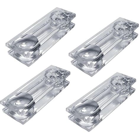 Lot de 4 poignées/lestes transparents pour cordon de store ou chaînette de rideau Accessoire de sécurité et de tension (1/5)