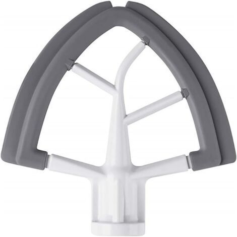 Flat Mixing Paddle with Silicone Rim for KitchenAid 4.5-5 Quart Tilt Mixing Bowls, KitchenAid Accessories and Tips (1/4)