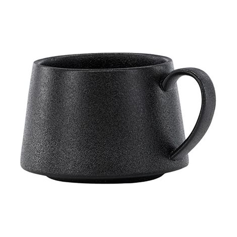 WabiSabi Tasse robustes Porzellan schwarz. (1/4)