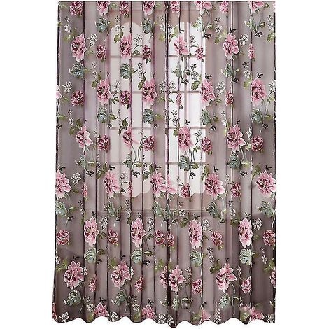 Nouveaux rideaux transparents pratiques (1 pièce) (1/3)